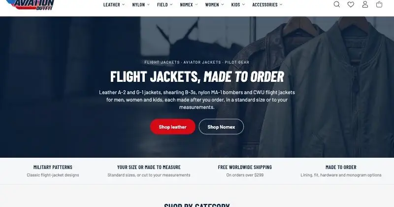 Aviation Outfit homepage