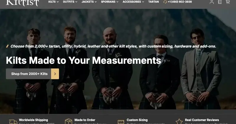 Kiltist homepage